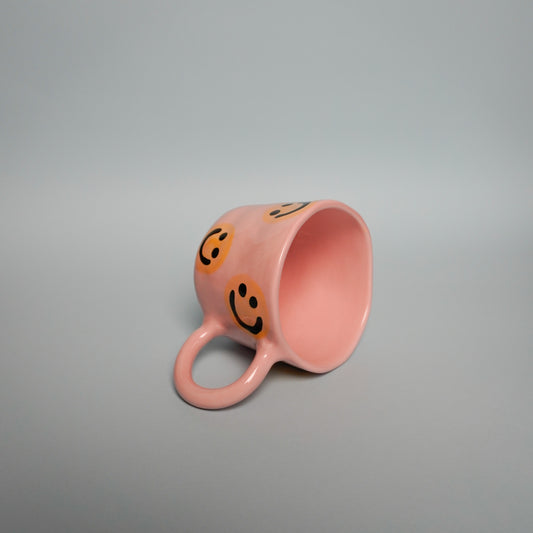 Pembe Sarı Gülen Yüzlü Kupa - ÖN SİPARİŞ