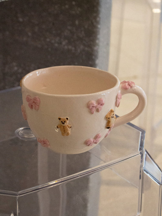 Dev Ayıcıklı Kurdeleli Kupa - Ön Sipariş