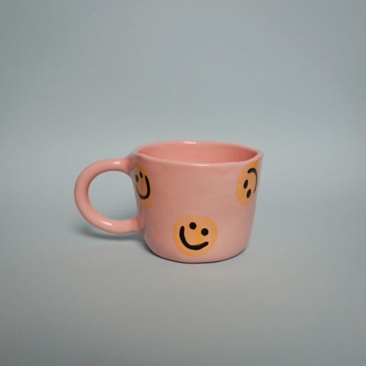 Pembe Sarı Gülen Yüzlü Kupa - ÖN SİPARİŞ