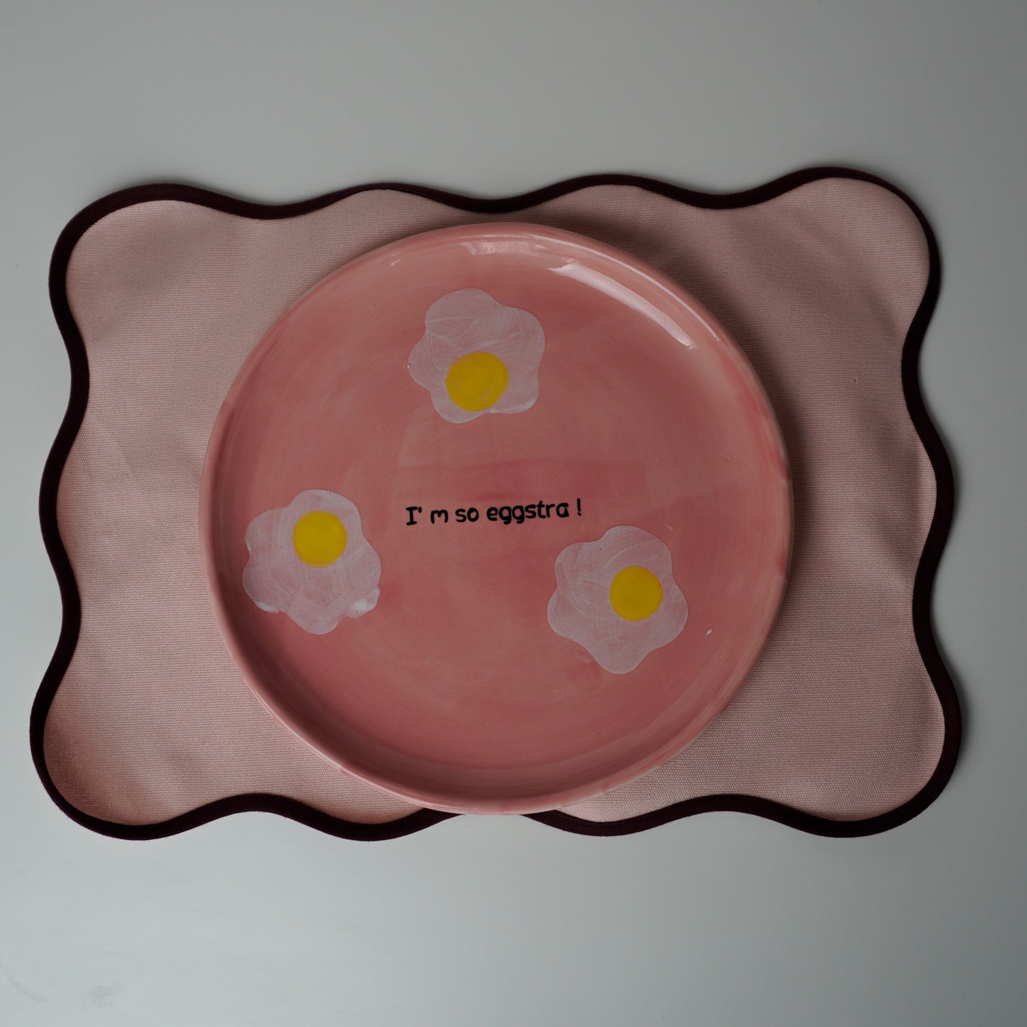 Seramik Eggstra! Servis / Kahvaltı Tabağı 🧸