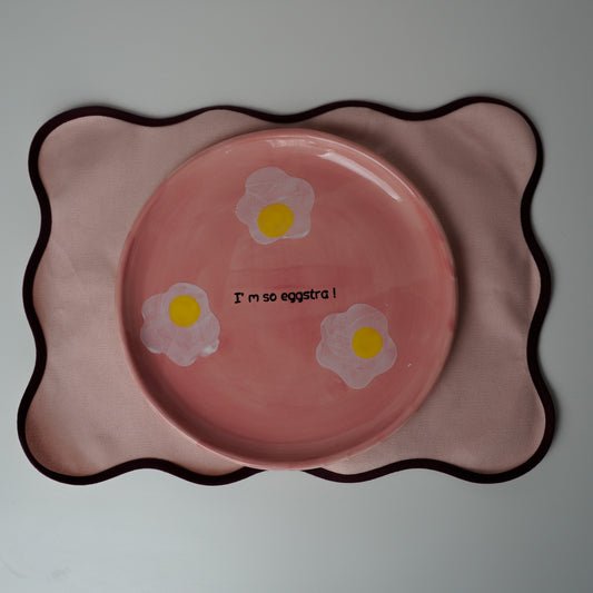 Seramik Eggstra! Servis / Kahvaltı Tabağı 🧸