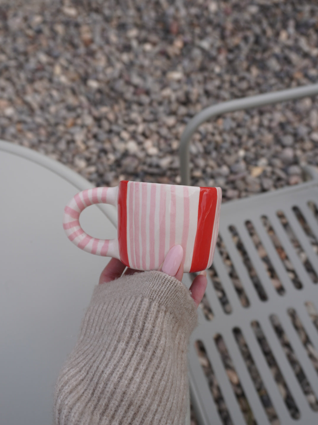 Çizgili Pijama Kupa - Ön Sipariş