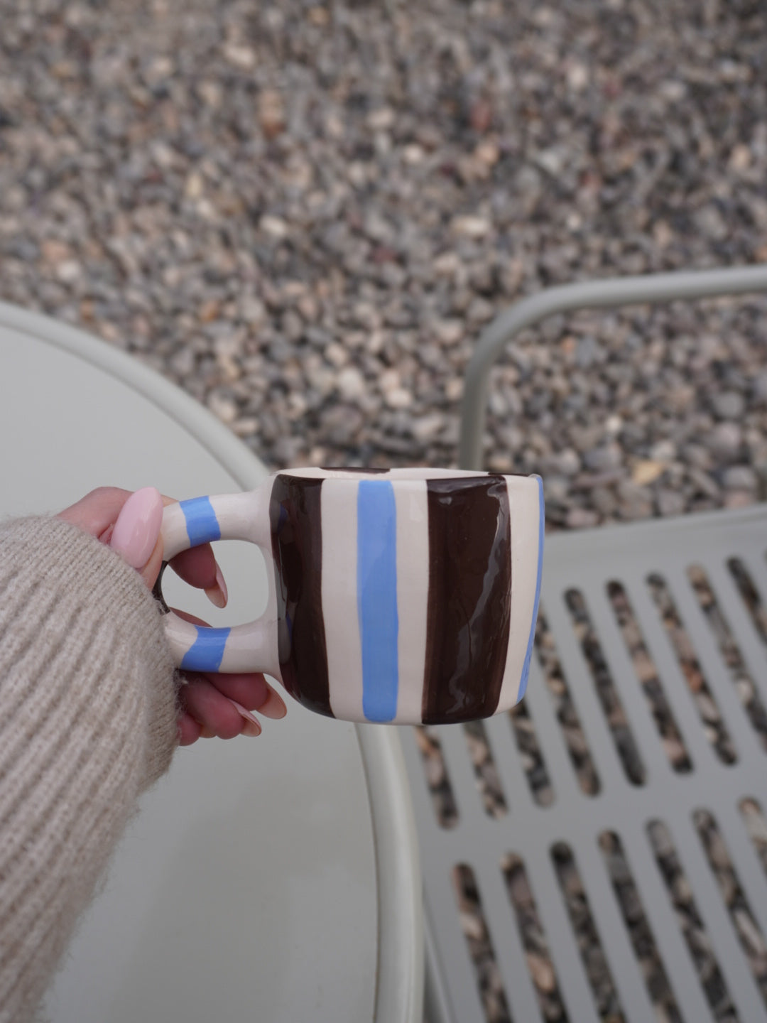 Çizgili Pijama Kupa - Ön Sipariş