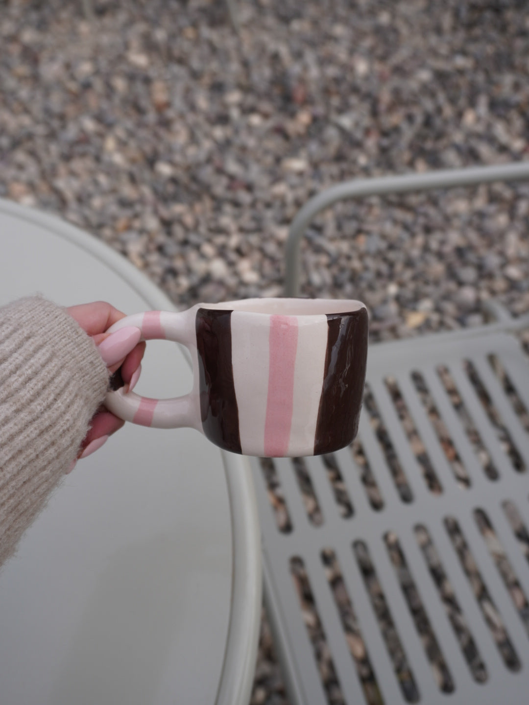 Çizgili Pijama Kupa - Ön Sipariş