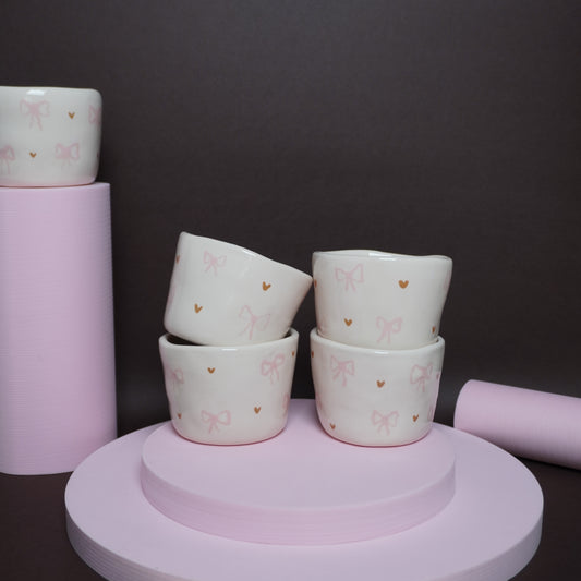 Fiyonklu ve Kalpli kupa