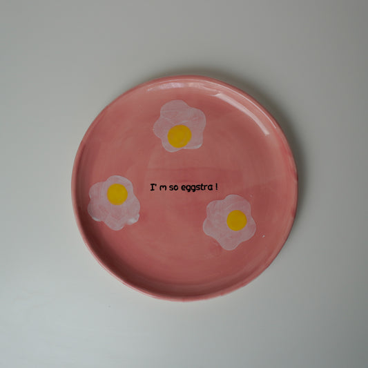 Seramik Eggstra! Servis / Kahvaltı Tabağı 🧸