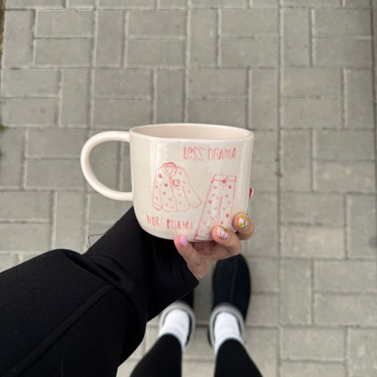 XXL Seramik Kupa Pijama Desenli